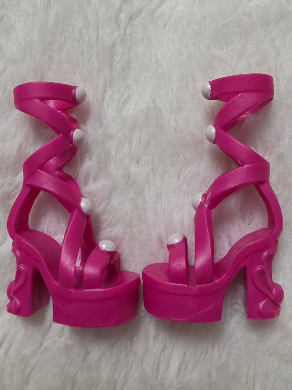 Mermaid High Searra Deluxe Doll Pink Strappy Platform High Heel Shoes Replacemen